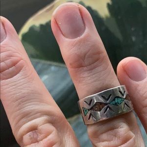 Native American Sterling Silver Ring (turquoise)